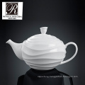 hotel ocean line fashion elegance white porcelain tea pot coffee pot PT-T0538